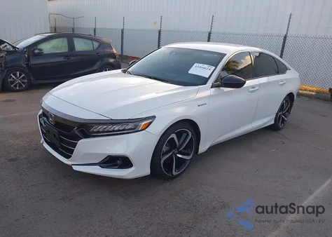 2022 Honda Accord Hybrid Sport from USA, damaged, VIN 1HGCV3F26NA034696